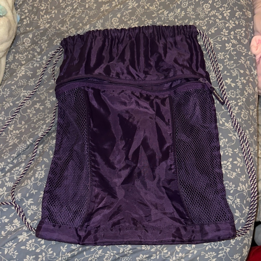 Thirty-One Purple Drawstring Backpack
